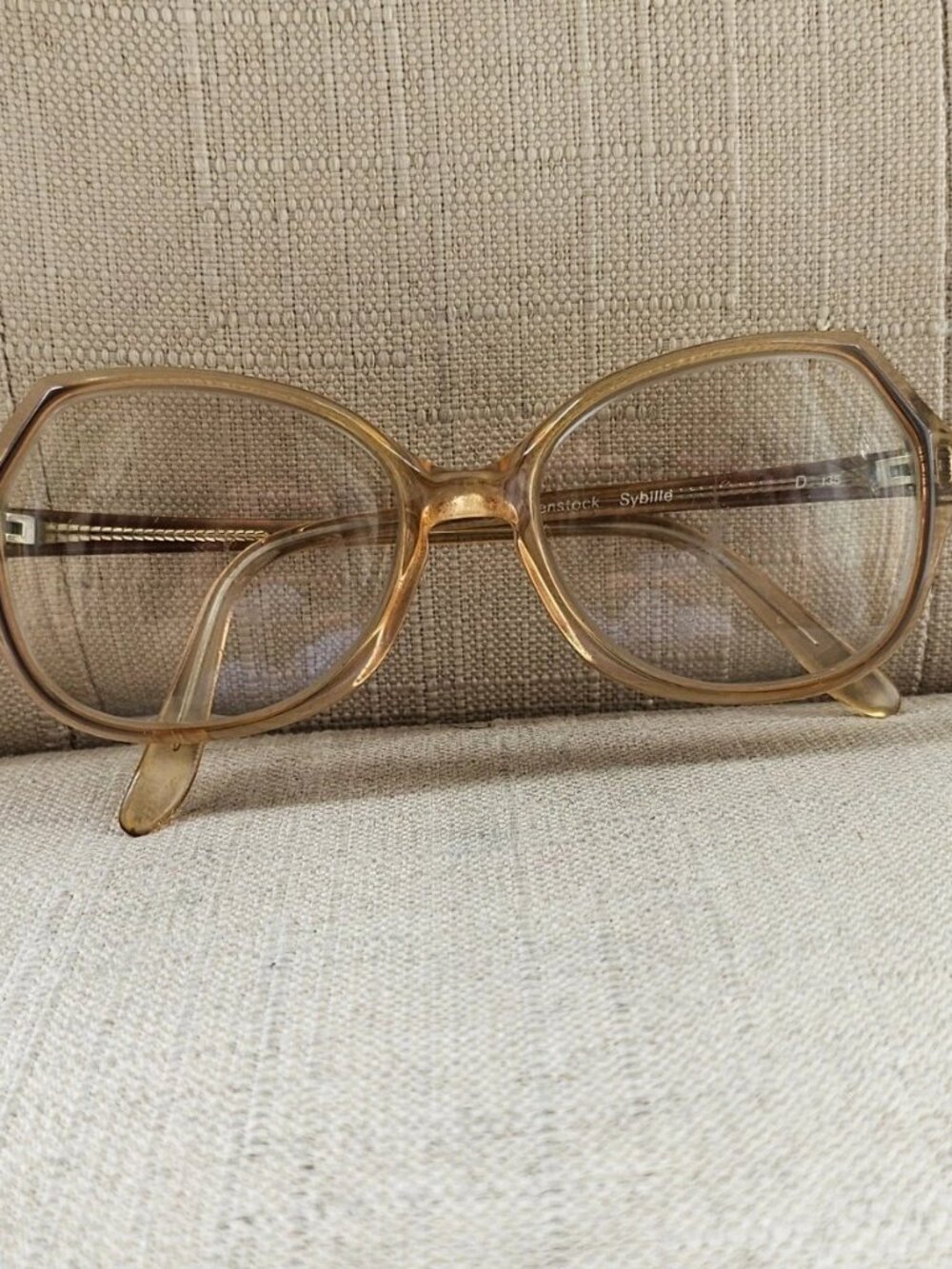 Vintage Rodenstock Women Eyeglasses Frame Tan/Brown Tone Eyewear SYBILLE Glasses - Picture 2 of 11